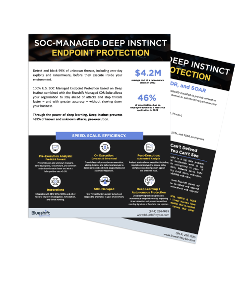 SOC-Managed Deep Instinct Protection for Endpoints